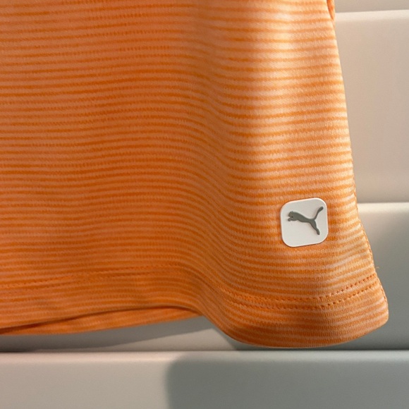 Puma Women's  Sleeveless Gradient Orange Golf Polo Sz: M; EUC - Picture 3 of 11